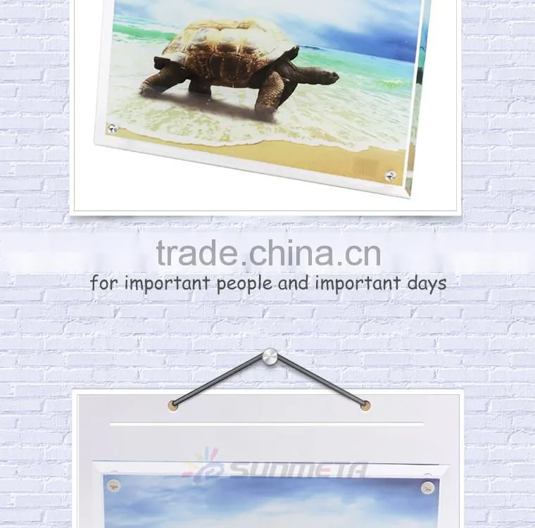 Sunmeta factory directly high quality blank sublimation glass photo frame BL-13