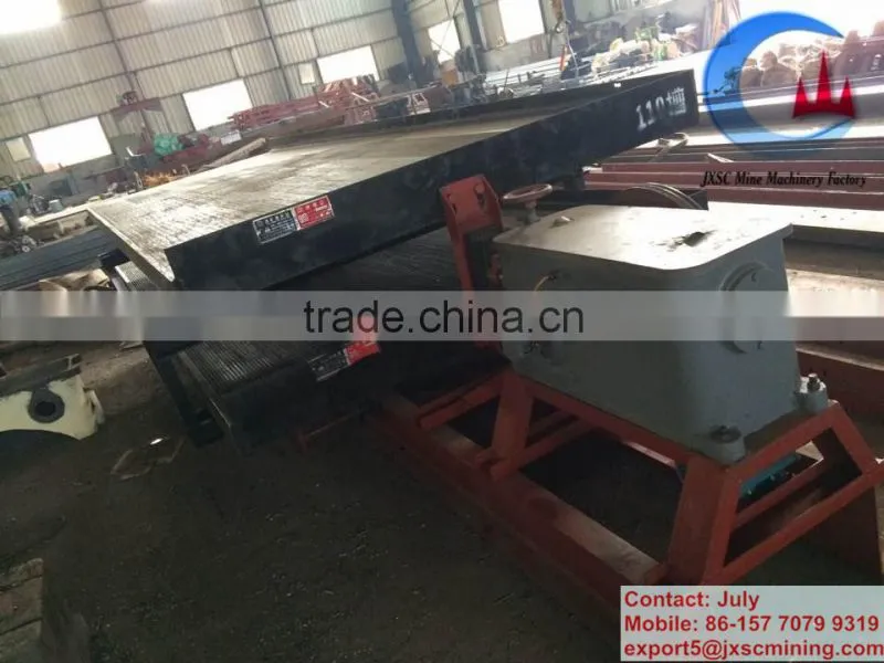 High quality chromite sand shaking table,chrome ore shaking table for Africa market
