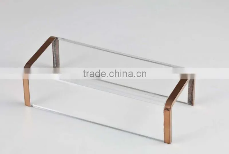 High quality hard acrylic wallet display racks