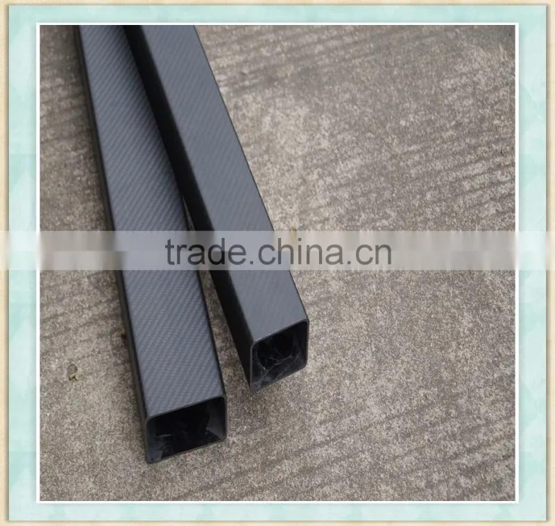Hot selling carbon fiber square tube, hollow recetangular tube