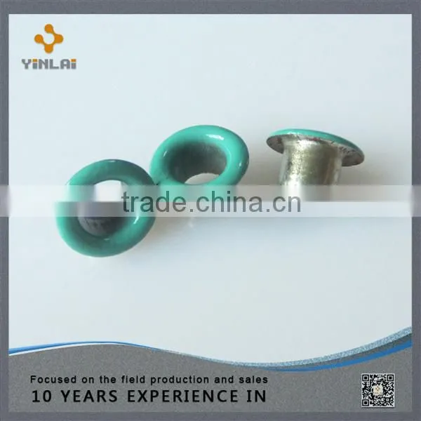 Colorful eyelets for clothing
