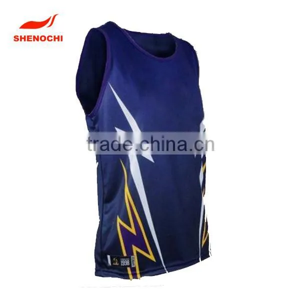 Hot Wholesale Custom Running Sports Singlets Sublimation