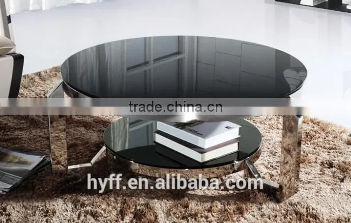 tempered glass coffee table,metal legs for coffee table,with coffee table DJ125
