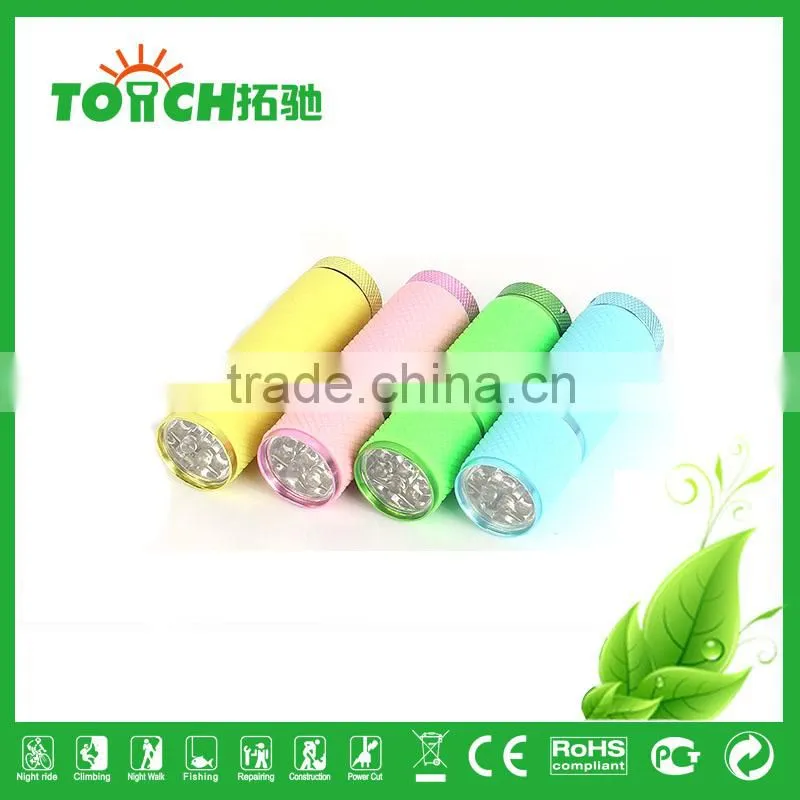 Cheap mini 9 LED flashlight