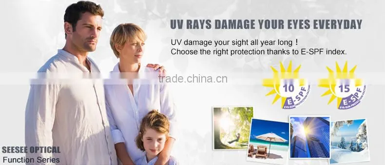 1.56/1.61/1.67 ESPF (UV400)spectacle lenses wholesale anti dust coating anti wear coating ophthalmic lenses