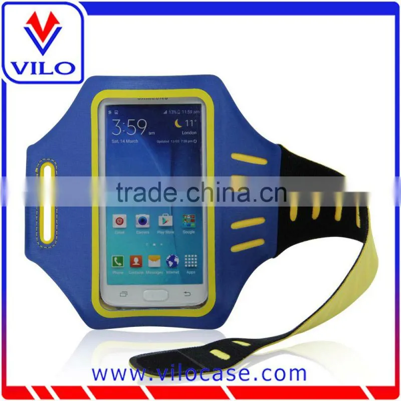 2015 soft lycra sports running armband with PVC window
