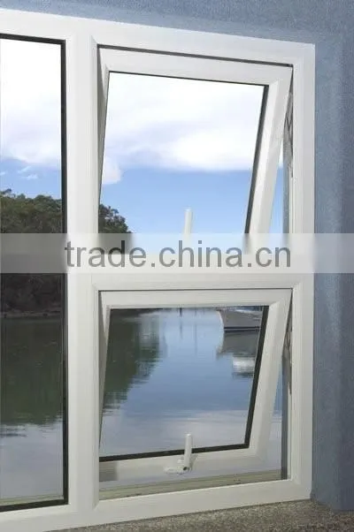 Costom made commerical windows aluminum double hung awning window