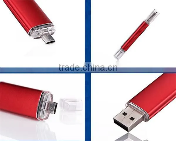 Factory Price High Quality Real Capacity Promotional Rotatable OTG USB Flash Drive 8G/16G/32G For All Smartphones