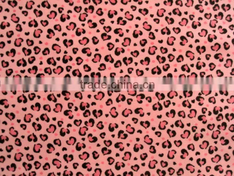 100%cotton printed velvet for women's garment