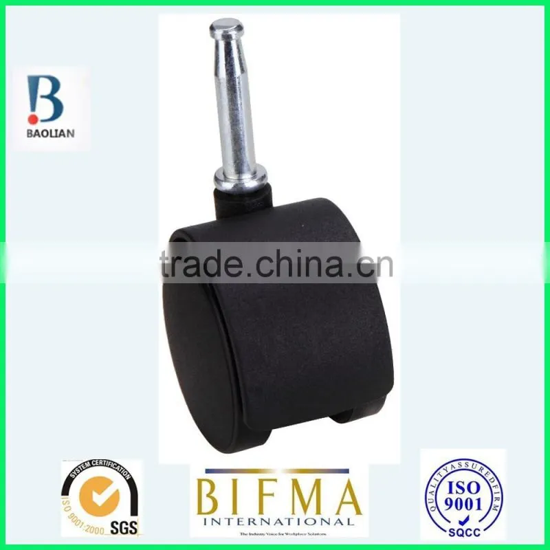 BL clearance sale 40mm black light-duty durable long-iron stem nylon mould caster