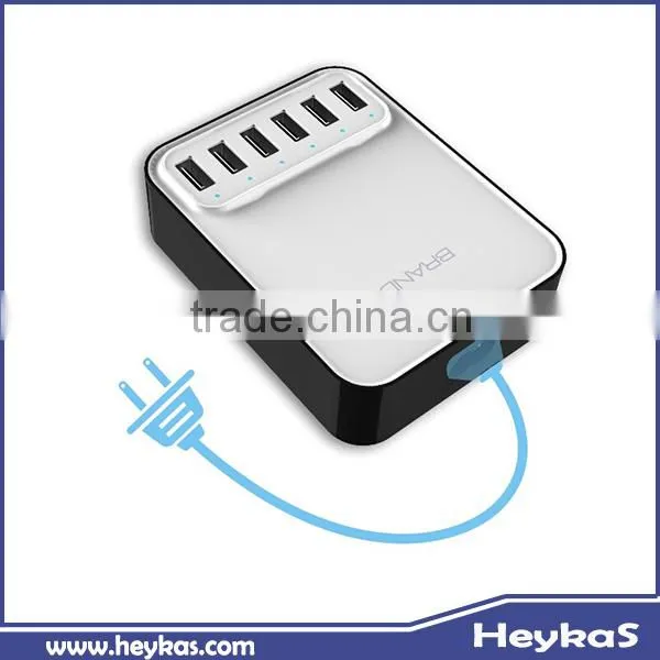 Convenient 6 usb output in one multipile usb charger