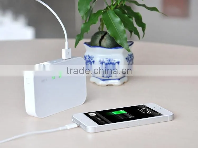 multi-function 5200mah NFC connect power bank 3g wifi router with sim card slot