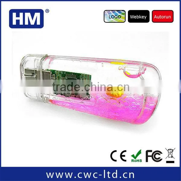 wholesale usb flash drives for promotional plastic case usb flash drive with liquid