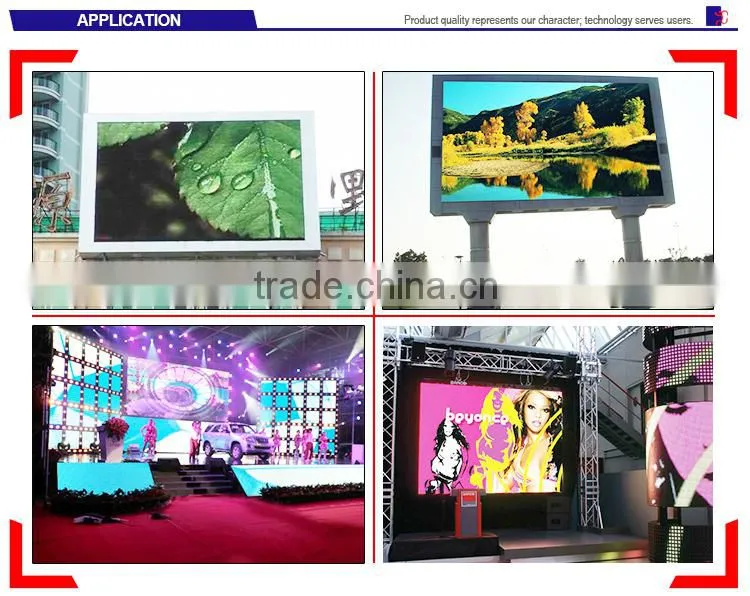 Best quality outdoor full color advertising led wall for P6 LED Display module