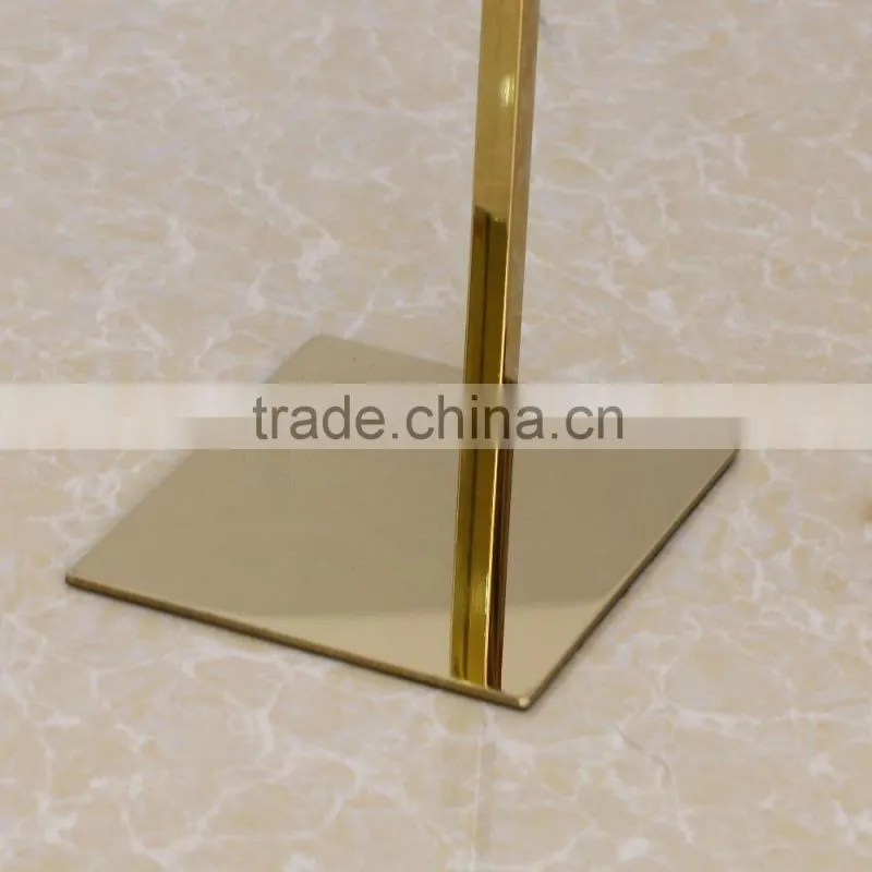 Gold metal bag rack for display/ luxury bag hanging stand
