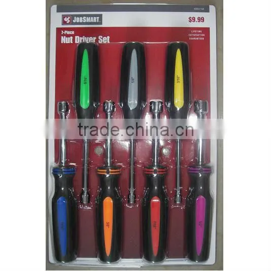 8pcs screwdriver set with turneries in blister card packing