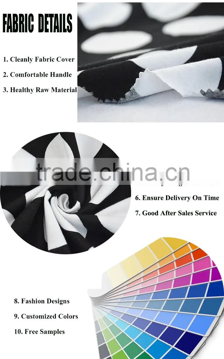 custom t shirt printing with polka dot spandex fabric of t-shirt cotton single jersey 160gsm