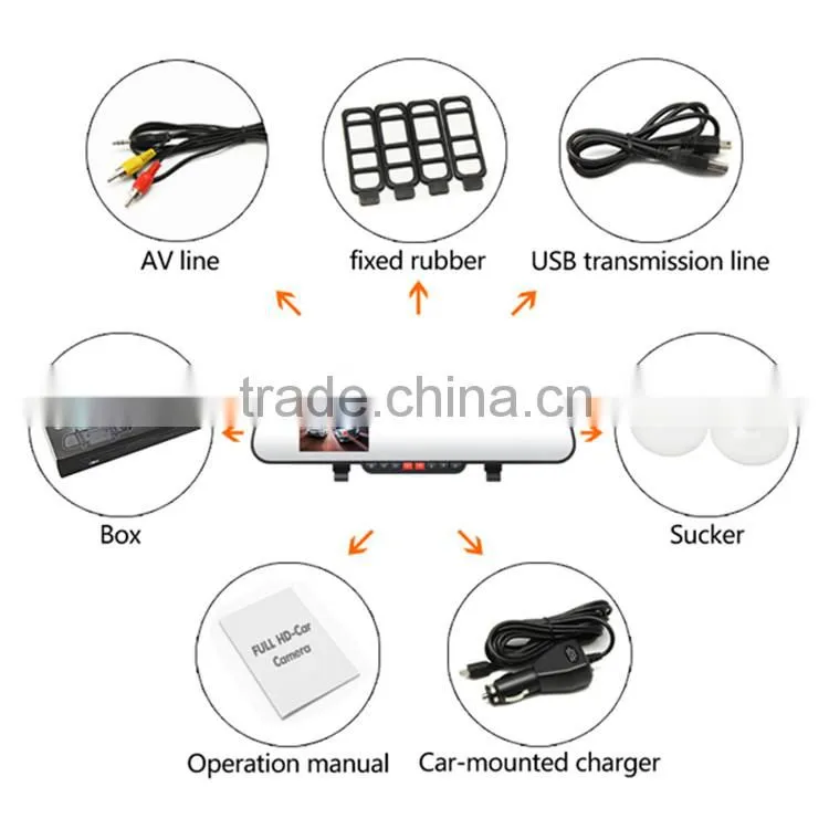 Hottest Full HD Car Rear View Mirror Bluetooth Camera Private Modle With Super Night Vision
