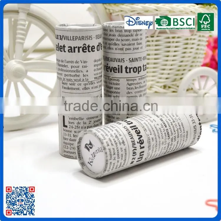 New fashion mini promotional personalised art coloring pencil set in recycled paper tube