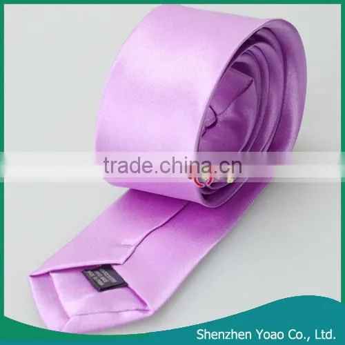 5 * 145cm Silk Neck Ties Light Purple