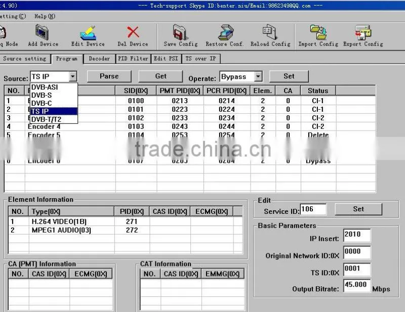 dvb-t2 to ts ip udp decoder (DVB-T/T2+ASI+IP in,2*CI,AV+HDMI+SDI(1080i/720p/576i)+YPbPr+IP+ASI out)