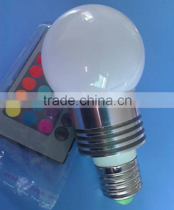 color changing 5w rgb bulb, e27 led rgb bulb lamp