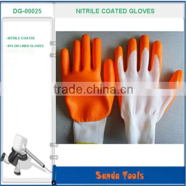 green nitrile coated gloves
