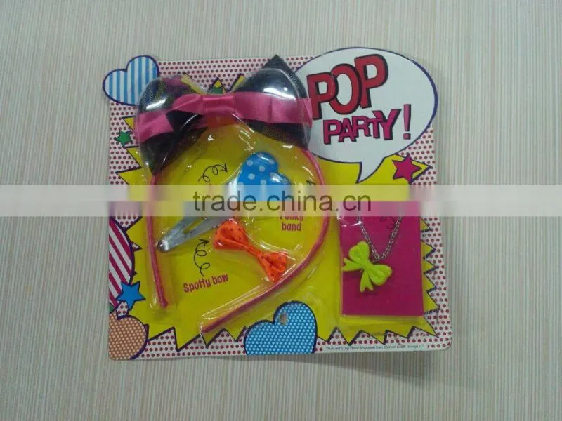 Cute girls ribbon headband,hair clips,hairbands set for sale