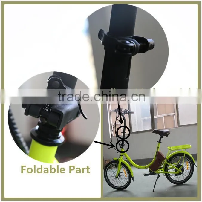 Mini,Beautiful girl buy new self balancing folding frame electric bike