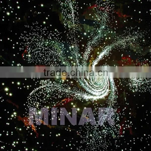 high quality 0.75mm decorative plastic ceiling side glow optic fiber light