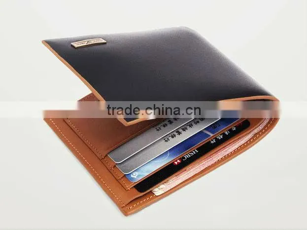 fashional men's genuine leather wallet/leather passport holder/men's genuine leather wallet with multifunctional pocket