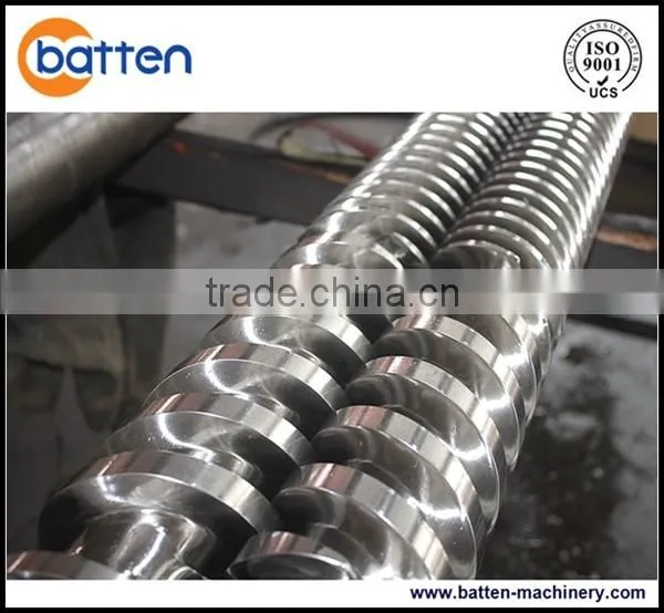 PVC pipe parallel twin screw and barrel plastic extruder machine