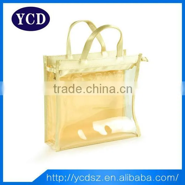 Clear Transparent PVC Packaging Shopping Carry Bag