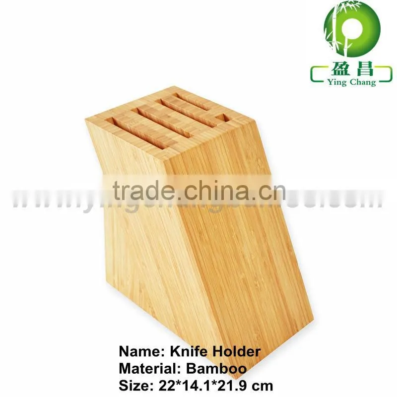 Bamboo knife display rack