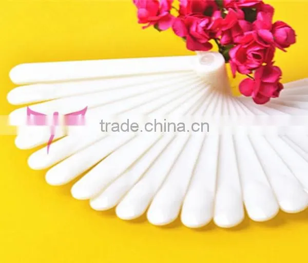 Fan shape 24 colors nail polish color chart nail tips display