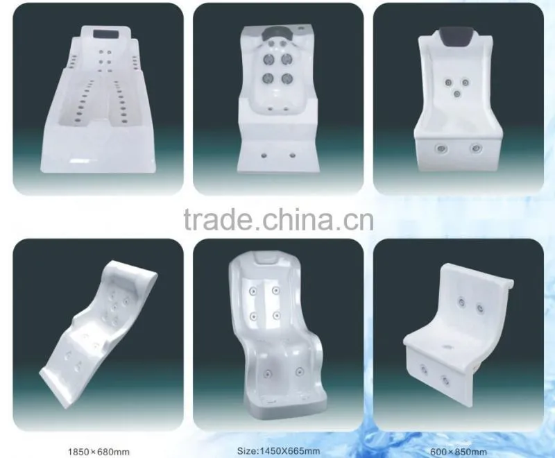 Swimming Pool water hydro massage bed / Spa Bed