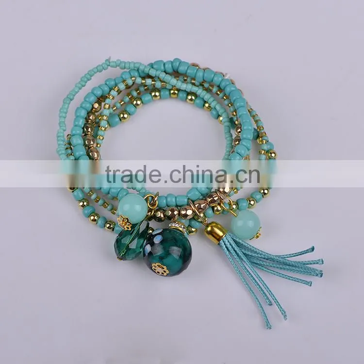 Factory Discount Prices Handmade beads braided brazil bracelet
