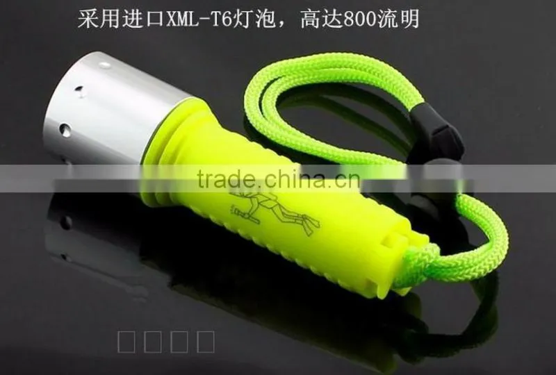 A-OK 800LM 3hr Emergency Rechargeable Plastic Most Powerful Led Diving Flashlight