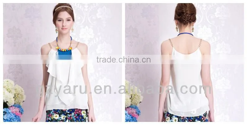 Fashion two-piece blouse an a-line shape