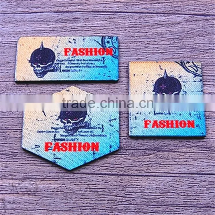 Custom PVC sublimation garment printable decorative label printing
