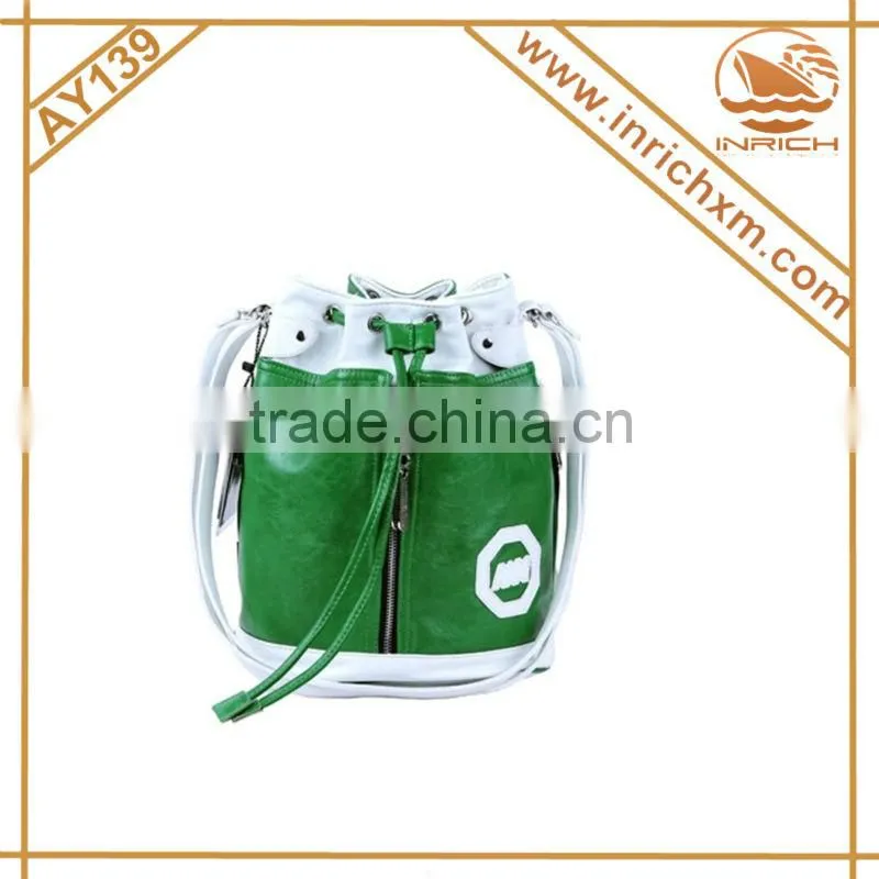 Korean Fashion Candy Color Drawstring Backpack Bucket Bag