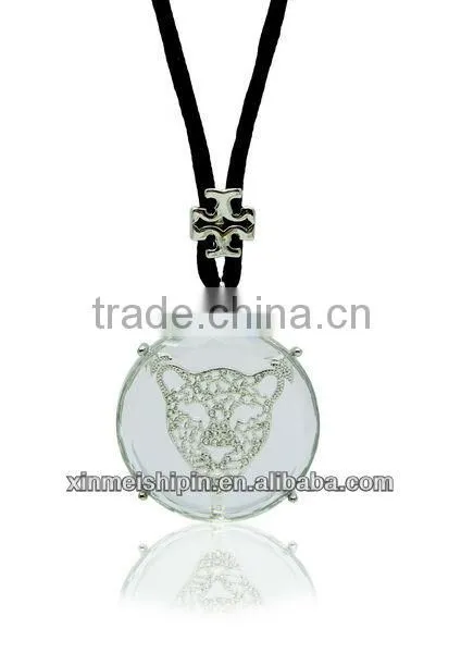 18K Gold Plating necklace & crystal Cat-eyes stone China jewelry LN058-2