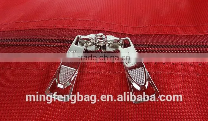 Trolley Bag red color portable 600D oxford trolley travel bag