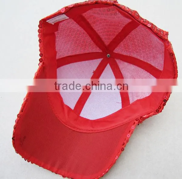 Fashion Paillette Hip Hop Cap For Lady