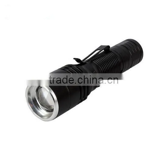C81 Portable MINI LED zoom flashlight torch with pen clip