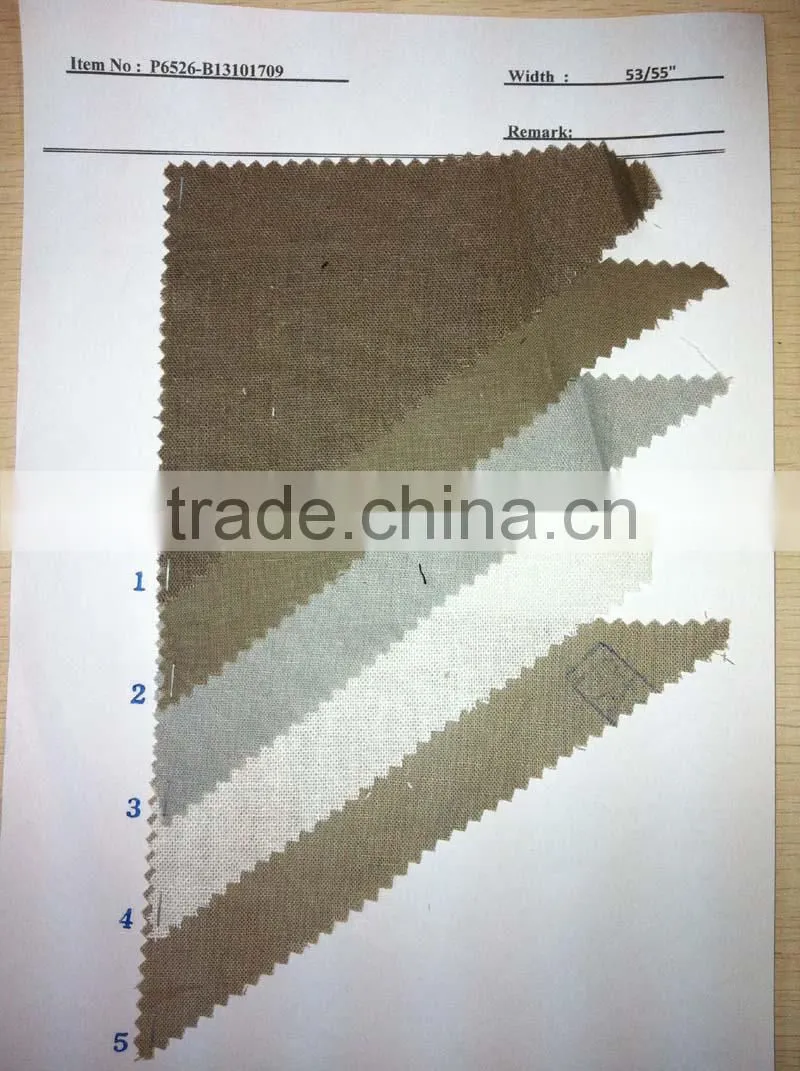 Cotton Linen stock lot fabrics:P6526-B13101709