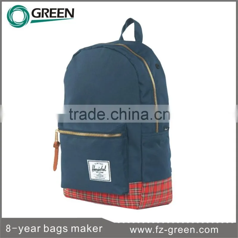 Polyester Material 2015 School backpack promotional man bag