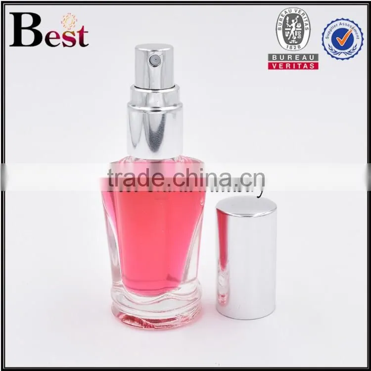 9ml clear glass bottle diamond glass bottle cosmetic glass bottle