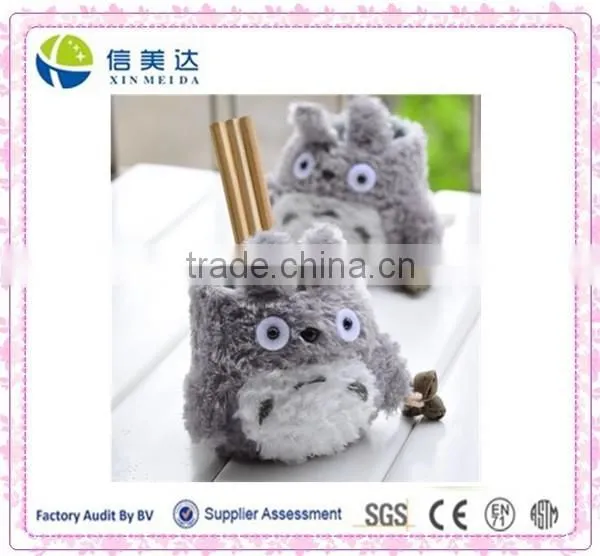 Fluffy Cute Plush Totoro pen holder
