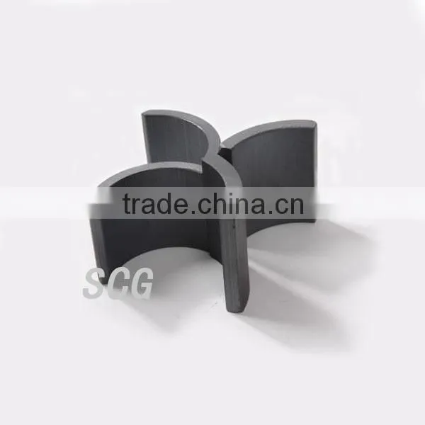 Unmagnetized arc magnet for motor